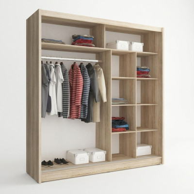 Mehrzweck Regale Schrank Regal Aufbewahrungs Kleiderschränke 200cm
