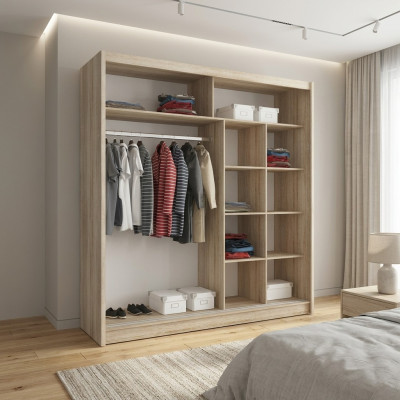 Mehrzweck Regale Schrank Deko Regal Aufbewahrungs Kleiderschränke 200cm