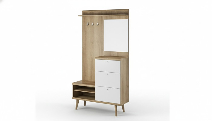 Garderobe Flur Garderoben Hängeaufbewahrung Wand Türgarderoben & Haken Garnitur