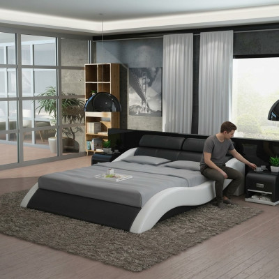 Wasserbett Hotel Doppelbett Betten Mit USB Komplett Lederbett Wasser Polsterbett