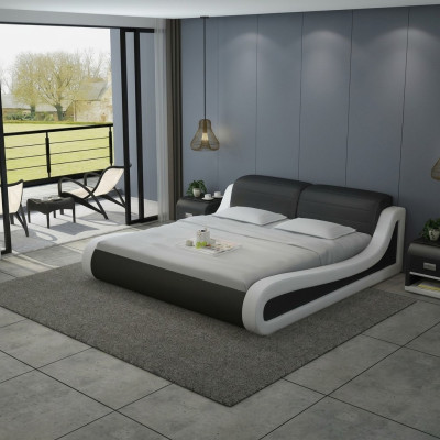 Wasserbett Hotel Doppelbett Betten + USB Komplett Lederbett Wasser Polsterbett