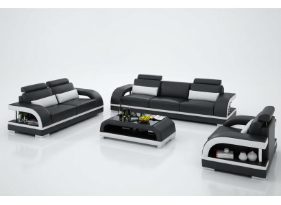Designer sofa set leather sofa USB set 3+2+1 sofa couch new sets