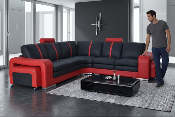 Design rohová sedací souprava s USB polštáři Sedací souprava moderního nábytku Nové gauče