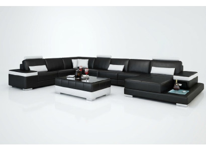 Žijící krajina pohovka potah rohová sestava designová kožená pohovka Big Sofa s USB