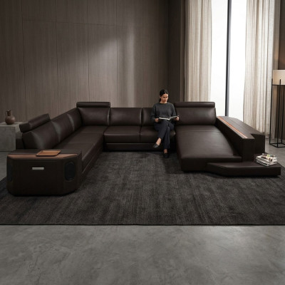 Elegantes U-förmiges Polstersofa Modernes Design für stilvolle Wohnräume