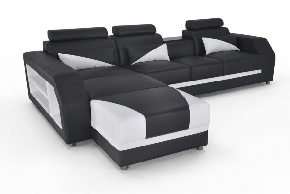 Exkluzivní moderní designová rohová sedací souprava v L tvaru pro stylové obytné prostory