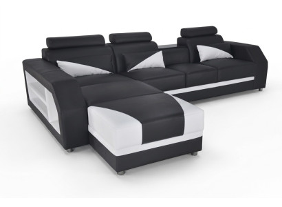Exkluzivní moderní designová rohová sedací souprava v L tvaru pro stylové obytné prostory