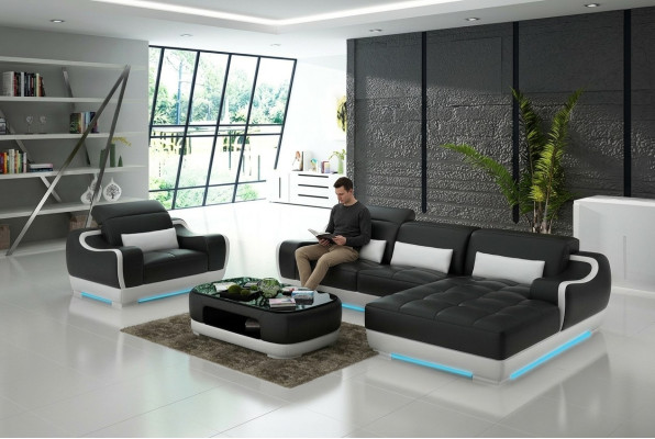 Sofa 3 Sitzer Dreisitzer Multifunktion Sofas Möbel Luxus Designer Couch
