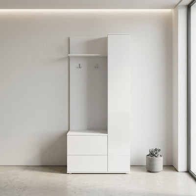 Garderobe Garderobenset Garderoben Schuhschrank Spiegel Paneel Flur