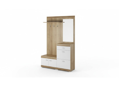 Garderobe Garderobenset Flur Dielen Set Aufbewahrung Schrank Tür Neu