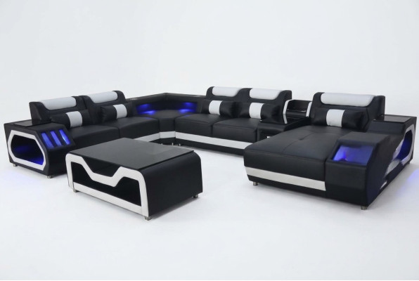 Design kůže polštář sedadlo roh krajina pokoj nový obývací pokoj gauč polštář rohový USB