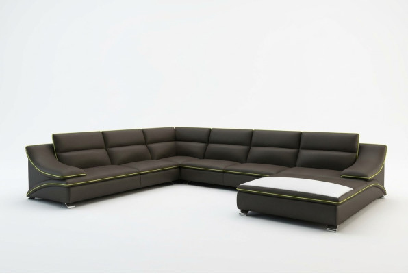Ecksofa s USB kůží, polstrová obytná krajina pohovka pohovka rohová souprava U tvaru