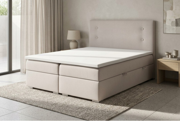 Boxspring postel Box Funkce Hotelový dvojkompletní set přikrývka matrace postele