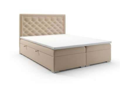 Chesterfield Boxspring Bett Hotel Doppel Luxus Betten Polster Kasten Funktion