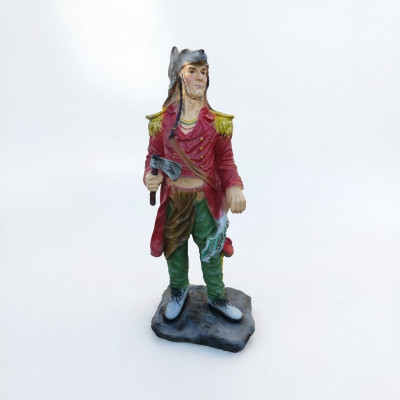 Statue Skulptur Holzfäller 75 cm Figur Statuen Skulpturen Hand bemalte Figuren