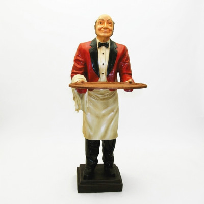 Butler Figur Statue Figuren Statuen Skulptur Restaurant Hotel 180cm Ablage Neu