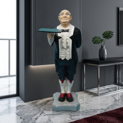 Socha Butlera Figurka Socha Sochy Sochařství Restaurace Hotel 110 cm Odkládací Nové