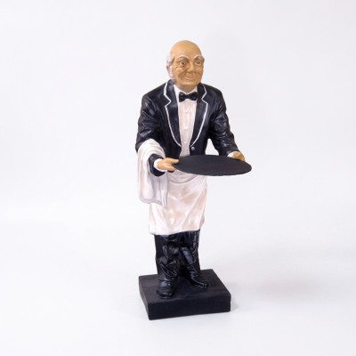 Butler figurka socha figurky sochy skulptura restaurace hotel odkládací číšník nový