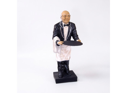 Butler figurka socha figurky sochy skulptura restaurace hotel odkládací číšník nový