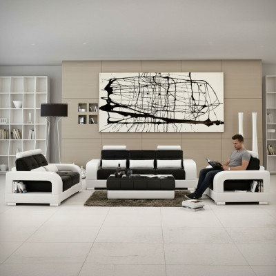 Designer Garnitur Sofagarnitur mit USB,Polster Sofa Polstergarnitur Neu H2209