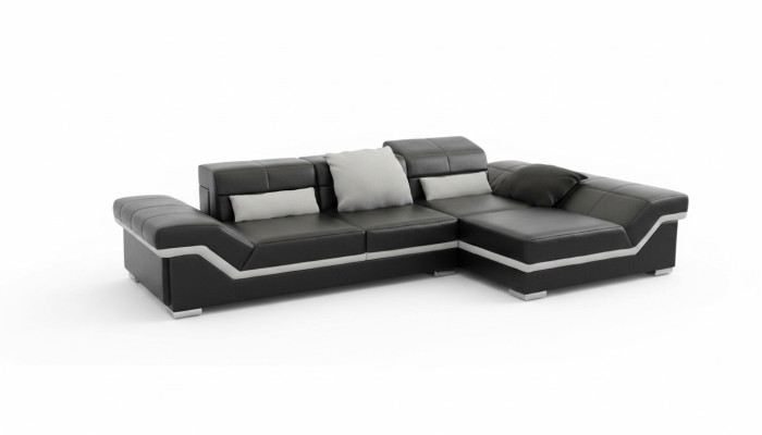 Ledersofa Ecksofa mit USB Sofa Garnitur Couch Wohnlandschaft Polster Sofa Neu