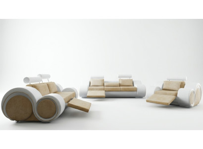 DESIGNÉRSKÁ SOFA+USB SOFAGARNITURA 3/2/1 SEDADLO RELAXA POKOJSKÁ SOFA OBLOŽENÁ TEXTILIÍ