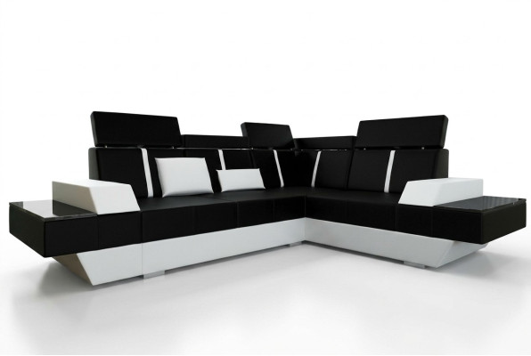 Maßfertigung Ledersofa USB Wohnlandschaft Polster Sofa Ecksofa Eckcouch Couch
