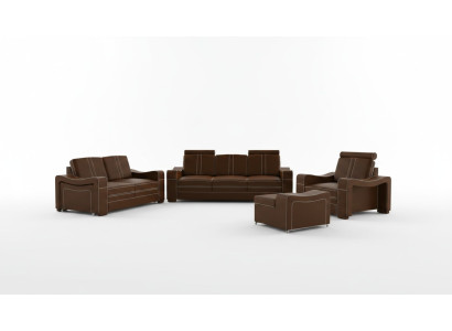 LEDERSOFA Maßanfertigung SOFA SOF 3+2+1 USB COUCH GARNITUR POLSTERGARNITUR Neu