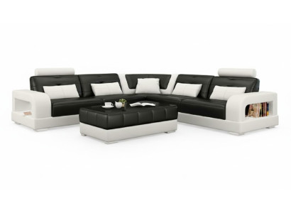LEDERSOFA SOFA mit USB,ECKSOFA