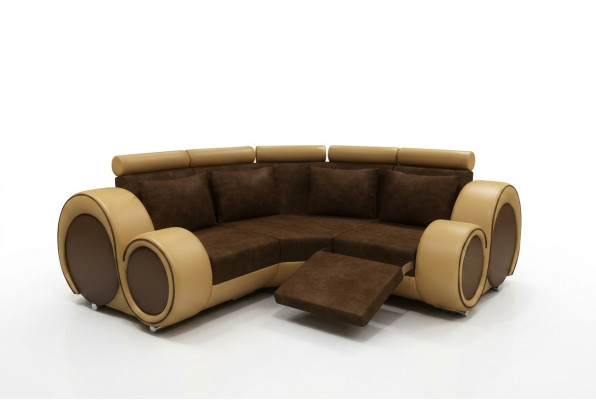 STOFFOVÁ SOFA ODSÁNKY SOFA S FUNKCÍ RELAXACE ROH SOFA Na míru USB