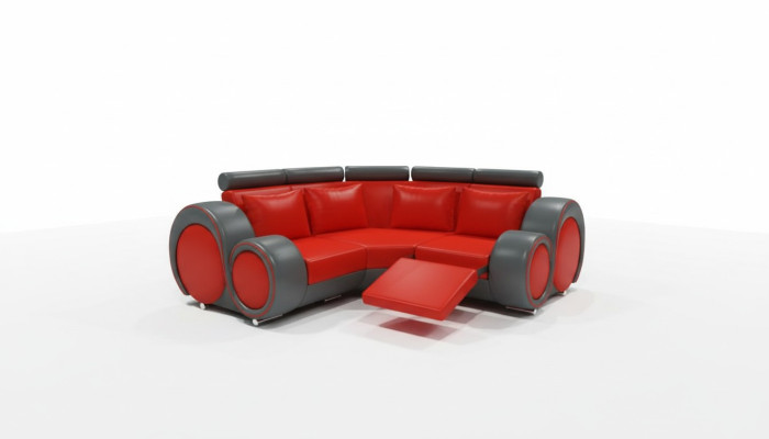 LEDERSOFA WOHNLANDSCHAFT COUCH DESIGN ECKSOFA BERLIN SOFA GARNITUR mit USB