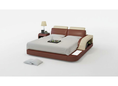 Moderní ložnice Postel Vysoká kvalita designu Postele Polštář Multifunkce +USB