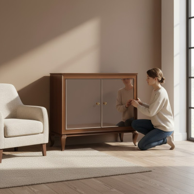 Design Klassische Kommode Kommoden Antik Büro Schrank Sideboard Kommodenschrank