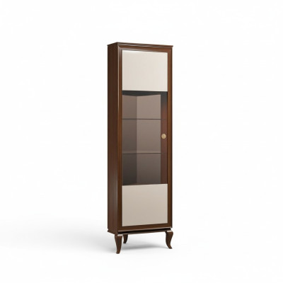 Edler Luxus Schrank Vitrine Glas Klassische Schränke Vitrinen Wohnzimmer Möbel