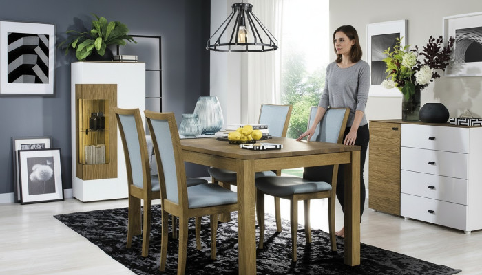 Set 4x Stuhle Luxus Design Polster Massiv Holz Büro Office Esszimmer Stühl Sitz
