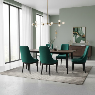 Designer luxus klasická jídelní židle židle sedadlo moderní masivní dřevěné křeslo