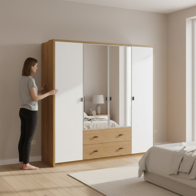 Šatní skříň Ložnice Dřevo Skříň Starožitný Styl Skříně Italský Nábytek