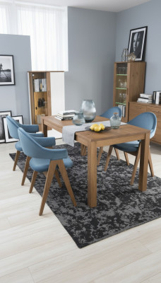 Set 4x Stuh Luxus Design Polster Massiv Holz Stühle Sitz Büro Office Esszimmer