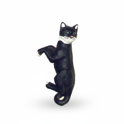 Dekoration Garten Plastik Figuren Handbemalte Figur Statue Katze hängend 60cm