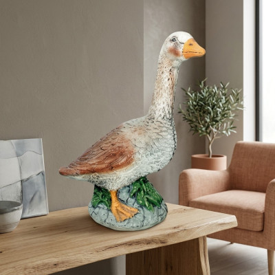 Ente Dekorative Statue Garten Figuren Statuen 44cm Lebensgroß Figur Plastik Neu