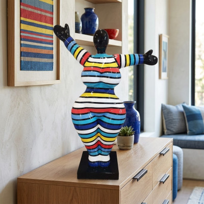 Abstrakte Design Figuren 120cm Statuen Garten Wohnzimmer Kunst Skulptur XXL Neu
