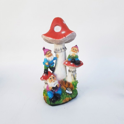 Socha houbového domu, zahradní figury, sochy, 51 cm, sochy, socha, nová M37