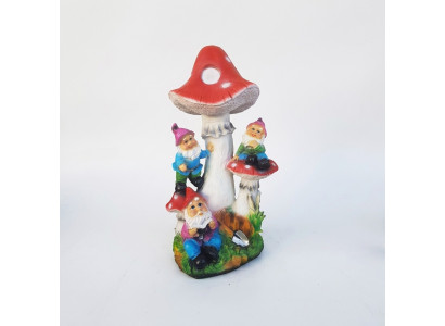 Socha houbového domu, zahradní figury, sochy, 51 cm, sochy, socha, nová M37