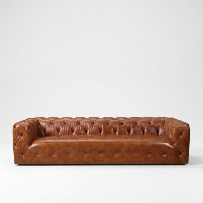 Pohovka s lakovanou kůží Big - Sofa Luxury Living Room Seat Upholstery Four-Seater