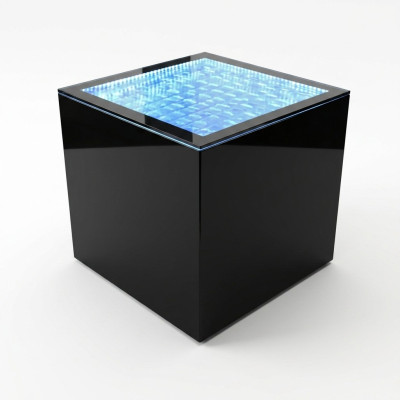 Led Quadrat Beistelltisch Kaffeetisch Wohnzimmer Möbel Wasser Säule