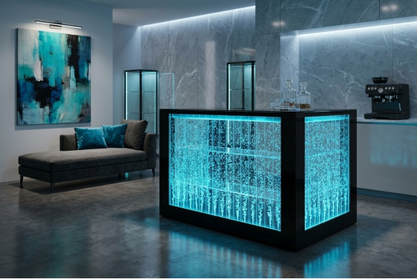 Bar Tisch Wasser Wand Bar Theke Möbel Beleuchtete Bartisch Bartheke