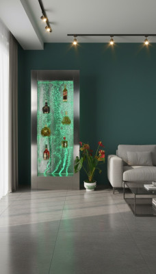 Regale Designer Beleuchtet Led Wasser Wand Bar Regal Säule