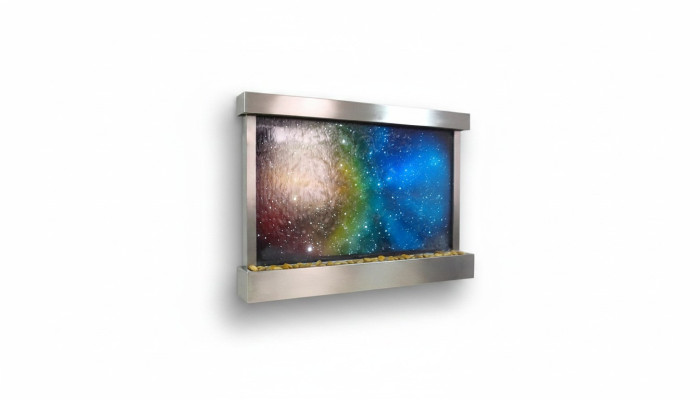 LED Wasserwand Designer Wasser Säulen Wasserfall Bild Rahmen 145x97