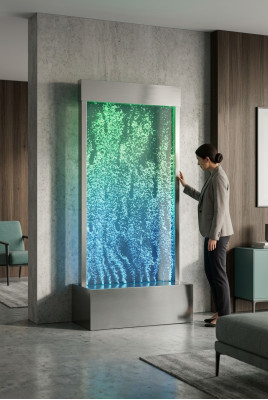 Stěnový panel LED vodní stěna Vodní stěny Vodní bubliny Dekorativní Moderní stěna.