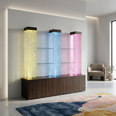 LED Regal Bar Wasser Wand Säule Beleuchtete Wasserwände Bar Theke Regal Möbel